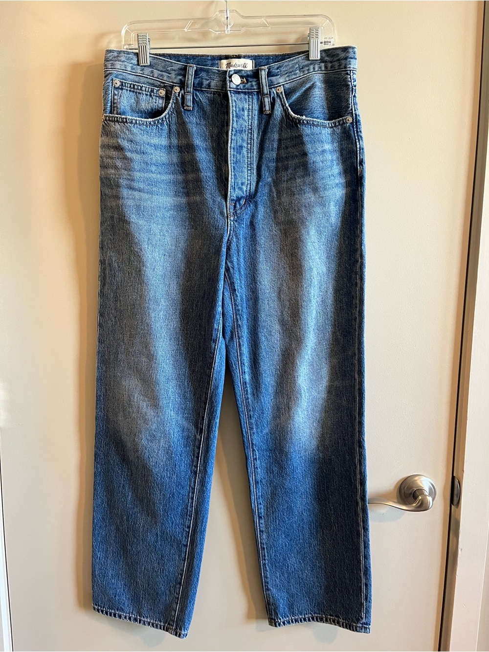 Madewell Straight-Leg Jeans in Medium Blue Wash